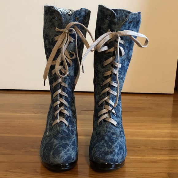 Vero Cuoio Denim Boots - Picture 4 of 16